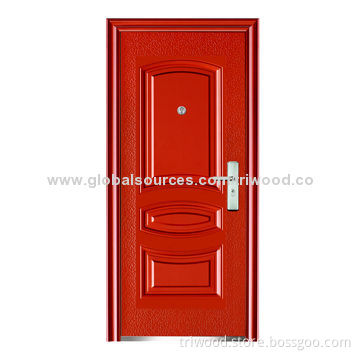 Steel Security Door with Cold-Rolled Steel, Welcome Customization